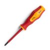 КВТ Диэлектрическая отвертка Pozidriv PZ2*100 с изоляцией СЛИМ 78614
