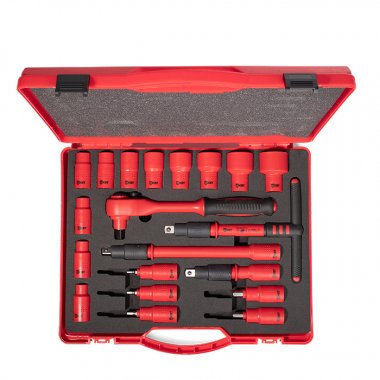 Фотография товара 'КВТ НИИ-05 Набор диэлектрического инструмента с присоединительным квадратом 1/2’’'