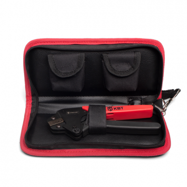 Фотография товара 'КВТ Кримпер для опрессовки наконечников с набором матриц CTM 78862'