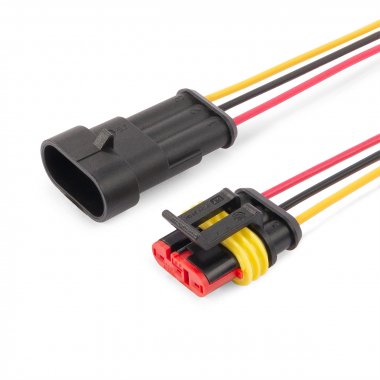 Фотография товара 'КВТ РГА с проводом Разъемы герметичные автомобильные'