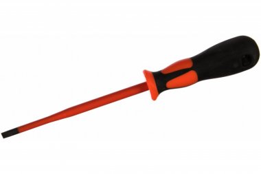 Фотография товара 'КВТ Диэлектрическая отвертка с изоляцией СЛИМ 6.5х150 78590'