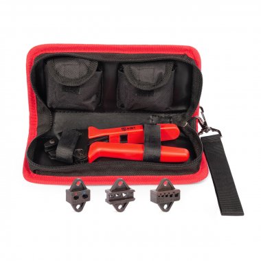 Фотография товара 'КВТ набор CTM Пресс-клещи с тефлоновым покрытием с 3 матрицами для опрессовки'