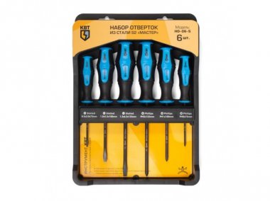 Фотография товара 'КВТ Набор отверток НО-06-S 78622'