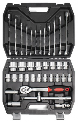 Фотография товара 'КВТ Набор автоинструмента серии PROFESSIONAL, 37 предметов 78369'