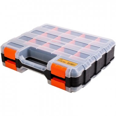 Фотография товара 'КВТ Кейс-органайзер двухсторонний с 10 отделениями, серия ПРОФИ 81439'