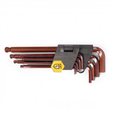 Фотография товара 'КВТ КШ-9-S2 Набор шестигранных ключей с шаром'