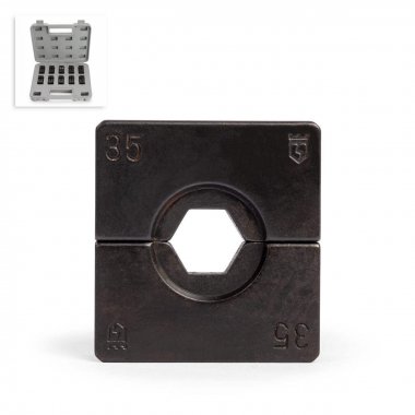 Фотография товара 'КВТ матрицы НМ-300 ТА Набор матриц для опрессовки алюминиевых и алюмомедных наконечников'