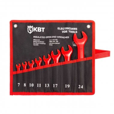 Фотография товара 'КВТ 89750 Набор диэлектрических однорожковых ключей НИИ-24 серия ЭКСПЕРТ'