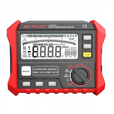 Фотография товара 'КВТ KT 2302 Тестер сопротивления заземления цифровой'