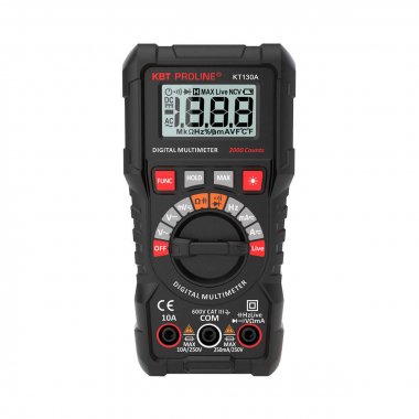 Фотография товара 'КВТ KT 130A Мультиметр цифровой с автоматическим выбором пределов измерений'