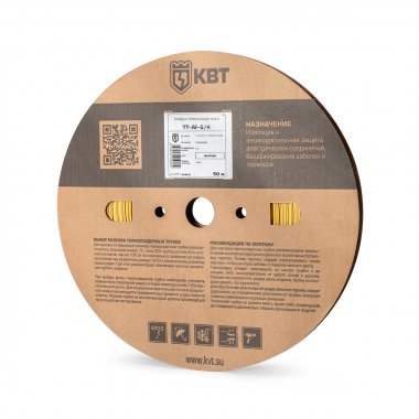 Фотография товара 'КВТ Трубка термоусадочная  желт, 89571'