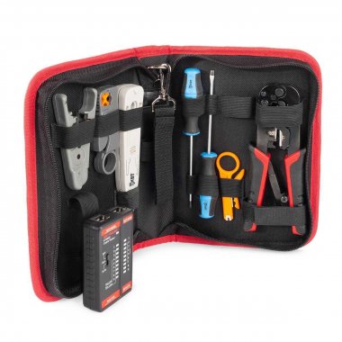 Фотография товара 'КВТ 90348 Набор для работ с сетевым кабелем LAN-8 серия ПРОФИ'