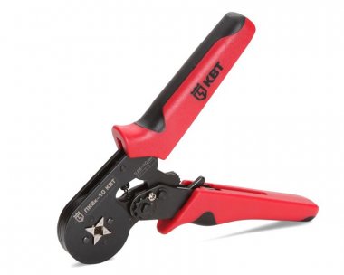 Фотография товара 'КВТ Усовершенствованные пресс-клещи ПКВк-10 для обжима втулочных наконечников 74712'