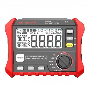 Фотография товара 'КВТ KT 5910 Тестер параметров УЗО и петли фаза-ноль цифровой'