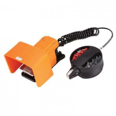 Фотография товара 'КВТ Настольный пневматический кримпер AC-25T для обжима втулочных наконечников 61689'