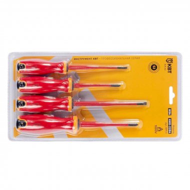 Фотография товара 'КВТ 88931 Набор диэлектрических отверток НИО-2204 серия СЛИМ'