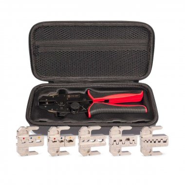 Фотография товара 'КВТ Пресс-клещи с набором матриц CTD+5  серия QUICK PRO, 101859'