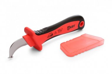 Фотография товара 'КВТ Нож НМИ-01 монтерский диэлектрический с «пяткой» 63845'