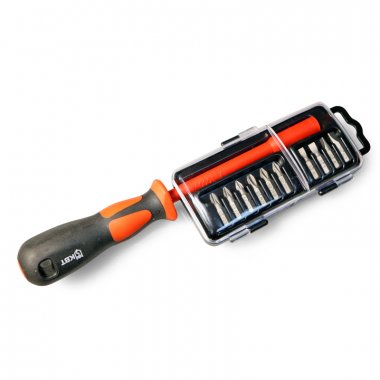 Фотография товара 'КВТ Диэлектрическая отвертка НИО-5510 со сменными битами 69305'