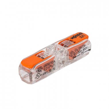 Фотография товара 'КВТ 88332 Соединитель рычажковый универсальный Wago 221-2411'