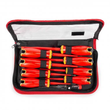 Фотография товара 'КВТ НИО-2209 Набор диэлектрических отверток slim VDE, с профилем SL, PH, PZ'