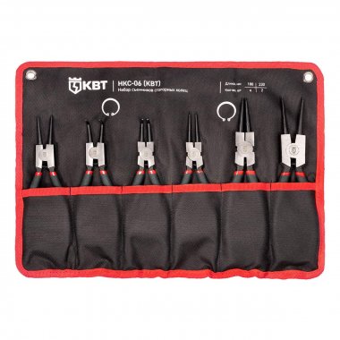 Фотография товара 'КВТ Набор съемников стопорных колец НКС-06 серия МАСТЕР, 92036'