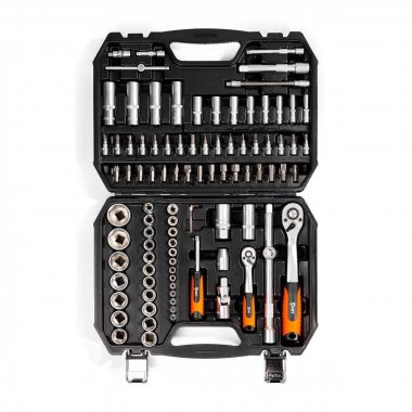 Фотография товара 'КВТ НАИ-07/94 Набор автоинструмента 1/2’’ и 1/4’’, 94 предмета'