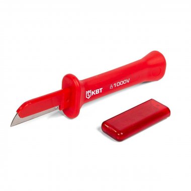 Фотография товара 'КВТ НМИ-15 Нож монтерский диэлектрический с частично изолированным прямым лезвием'