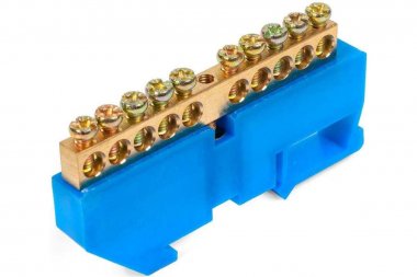 Фотография товара 'КВТ 87192 Шина N "ноль" на DIN-изол ШНИ-6х9-14'