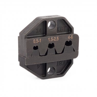 Фотография товара 'КВТ МПК-14 Матрицы для опрессовки наконечников и разъемов Серия ПРОФИ'