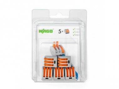 Фотография товара 'КВТ Набор клемм рычажковых Wago 222–413 76083'