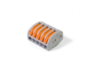 Фотография товара 'КВТ Wago 222–415 Клемма рычажковая универсальная'