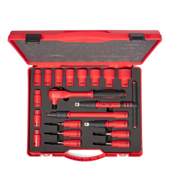 Фотография товара 'КВТ НИИ-05 Набор диэлектрического инструмента с присоединительным квадратом 1/2’’'