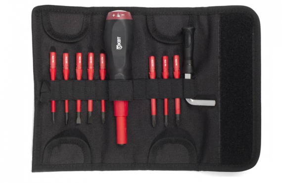 Фотография товара 'КВТ Диэлектрическая динамометрическая отвертка НИО-2208 с набором бит 78279'