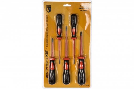 Фотография товара 'КВТ Набор диэлектрических отверток НИО-3305 78349'
