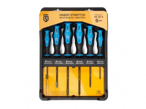 Фотография товара 'КВТ Набор отверток НО-06-S 78622'