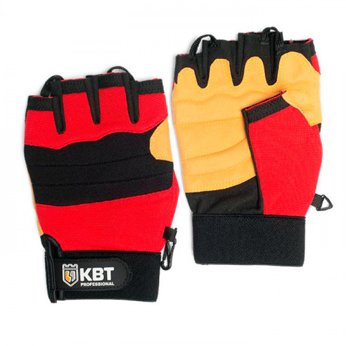 Фотография товара 'КВТ Перчатки монтажника беспальцевые, серия ПРОФИ С-39XL 78683'