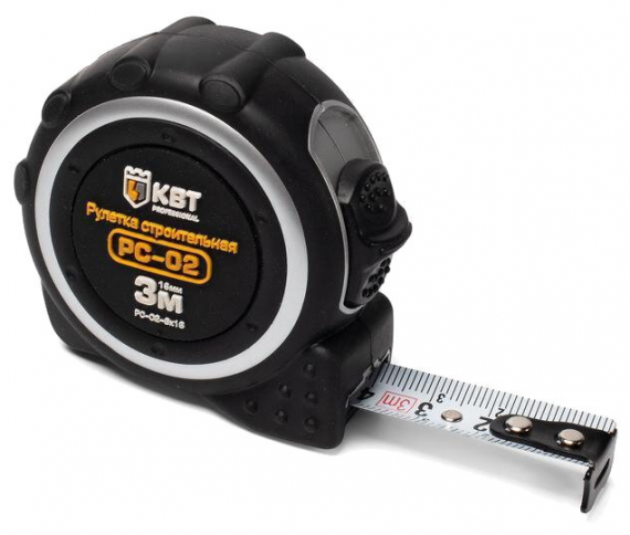 Фотография товара 'КВТ Рулетка строительная РС-02-3х16 78647'