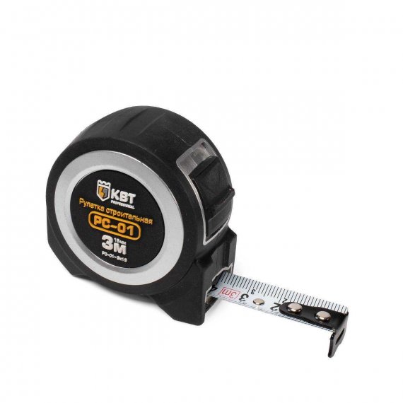 Фотография товара 'КВТ РС-01-3х19 Рулетка строительная 3 м'