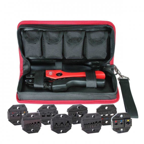 Фотография товара 'КВТ набор CTК+8 Пресс-клещи с 8 матрицами МПК для опрессовки'