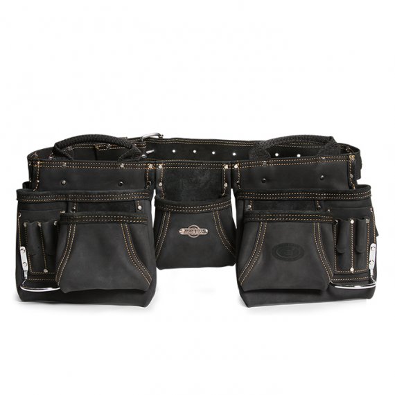 Фотография товара 'КВТ СК-12 Сумка-пояс монтажника кожаная, премиум-серия «DEAD BULL»'