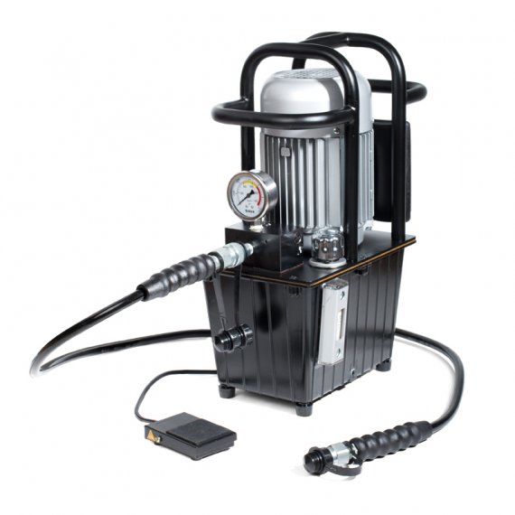 Фотография товара 'КВТ ПМЭ-7050-К2/380 Насосная гидравлическая станция двухканальная объем маслобака 5.0 л'