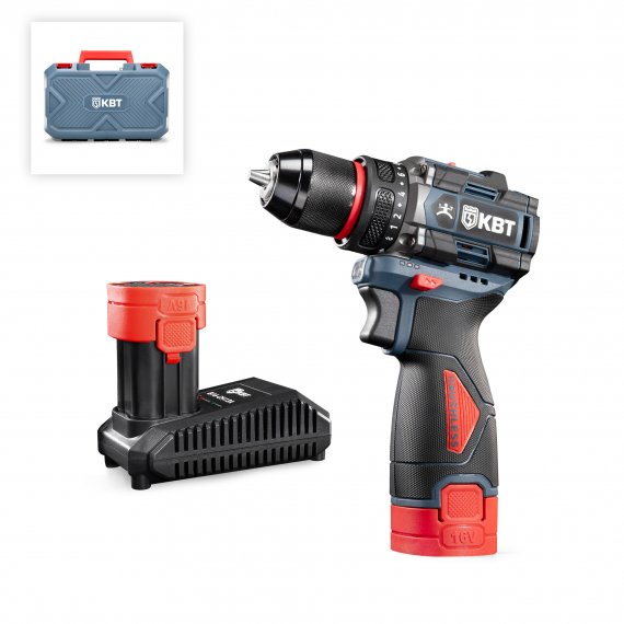 Фотография товара 'КВТ Дрель-шуруповерт DB-16-10 серия ПРОФИ, 102587'