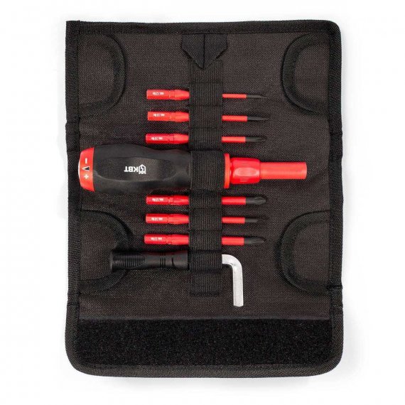 Фотография товара 'КВТ Отвертка диэлектрическая динамометрическая со сменными битами НИО-3306 серия СЛИМ, 90952'