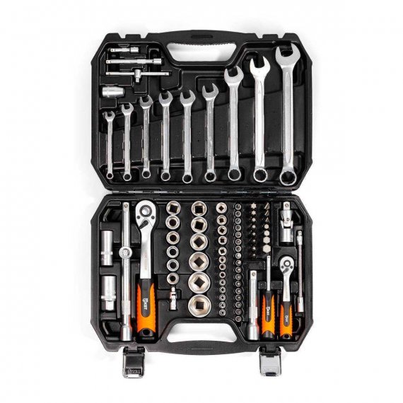 Фотография товара 'КВТ НАИ-06/82 Набор автоинструмента 1/2’’ и 1/4’’'