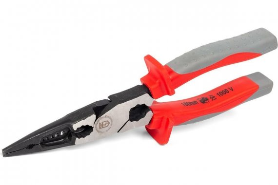 Фотография товара 'КВТ 87298 Длинногубцы многофунциональные диэлектрические 200 мм серия СТАНДАРТ'