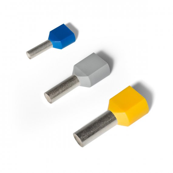 Фотография товара 'КВТ НШВИ(2) (GLW) Наконечники втулочные двойные'