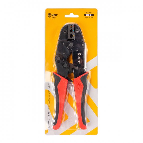 Фотография товара 'КВТ 90749 Пресс-клещи СТО-03 серия ПРОФИ'