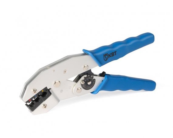 Фотография товара 'КВТ Кримпер СТА-01 для обжима изолированных наконечников сечением 0.25-6 мм&#178; 55920'