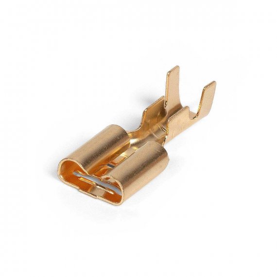 Фотография товара 'КВТ РП-М 2.5–(6.3) Разъем плоский «мама» под двойной обжим по жиле'